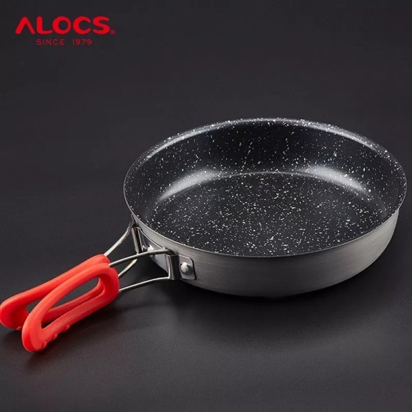 Alocs Wajan Ultralight anti lengket Frying pan untuk Outdoor Hiking Ca