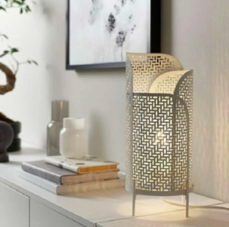 Lampu Mejaa Hiasan Interior Cantik 34cm Original_Putih