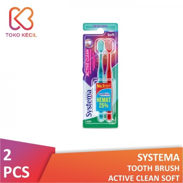 Systema Sikat Gigi Active Clean Soft Isi 2
