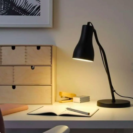 Lampu Sorot Meja Standing Hiasan Interior 46cm Original_Hitam