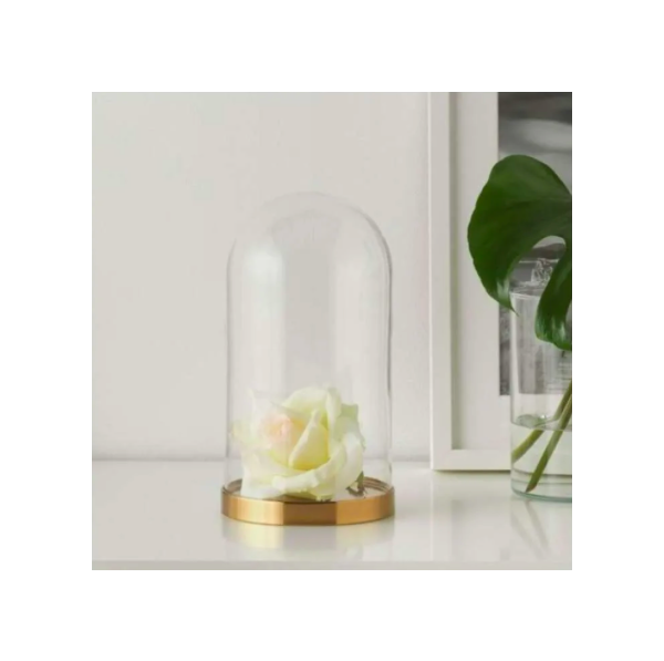Kubah Kaca Bening Transparan Hiasan Interior Meja 26cm_Original 1