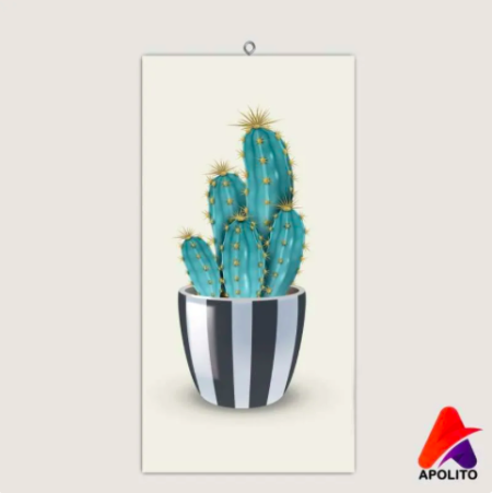 HIASAN DINDING KAKTUS CACTUS (15X30) APOLITO WALL DECOR PAJANGAN DINDINGDEKORASI KAKTUS POSTER KAYU RUANGAN