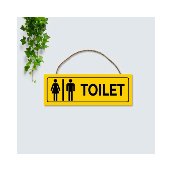 Pajangan Dekorasi Interior Tanda Sign TOILET