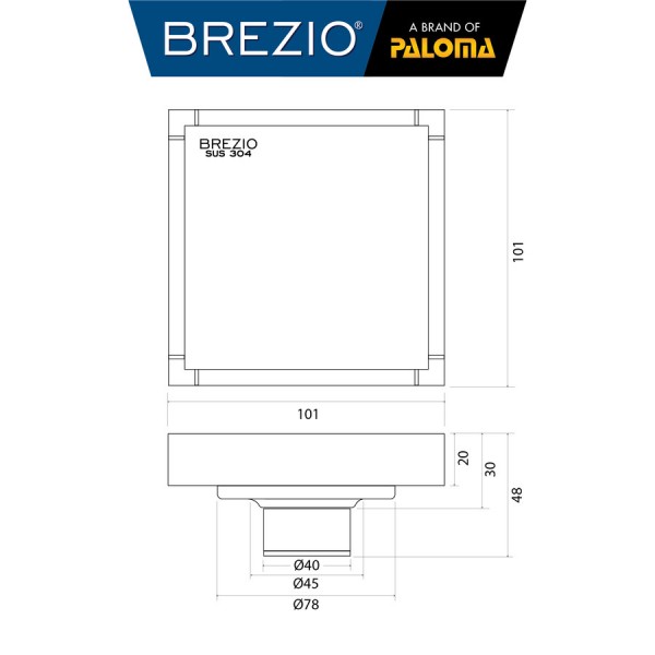 BREZIO Floor Drain Strainer Saringan Got Kamar Mandi Anti Bau FDBZ 18
