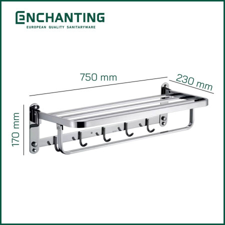 Enchanting Towel Shelf / Rak Gantungan Handuk Dinding - BT002 - BT010