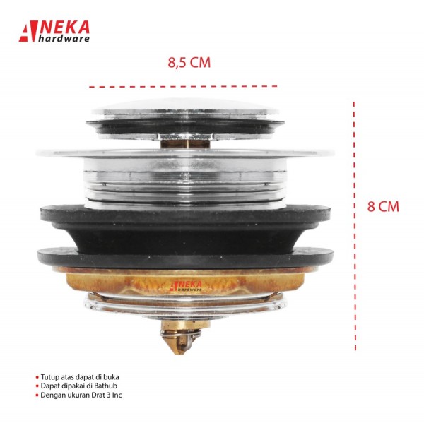 Tutup Bath Up / Penutup Lubang Bath up