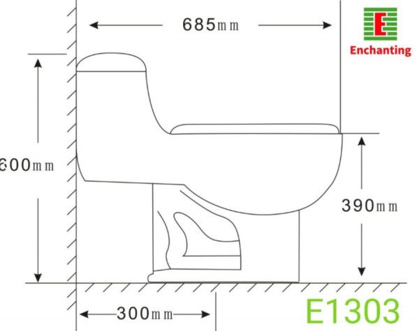 Toilet / Kloset Duduk Europe Enchanting E1303
