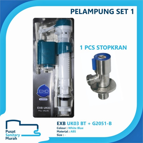 PELAMPUNG ALAT KLOSET DUDUK EIXO MONOBLOK TOILET UNIVERSAL TOTO AMSTAD - Pelampung Set 1