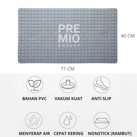 PREMIO Karpet Alas Keset Kaki Kamar Mandi Karet Anti Selip Slip Mat