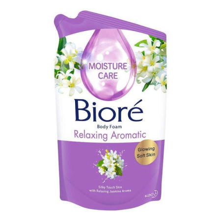 Biore Sabun Mandi Cair Body Foam Relaxing Aromatic Jasmine 400 ml