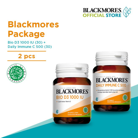 Blackmores Bio D3 1000 IU (30) + Blackmores Daily Immune C 500 (30)
