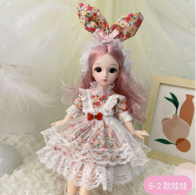 Mainan Boneka 30cm Dengan Dress Princess Untuk Anak Perempuan Kode S