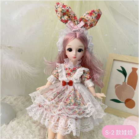 Mainan Boneka 30cm Dengan Dress Princess Untuk Anak Perempuan Kode S