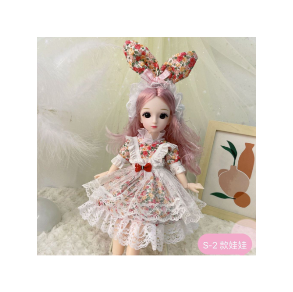 Mainan Boneka 30cm Dengan Dress Princess Untuk Anak Perempuan Kode S
