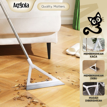 Alat Sapu Karet Pel D10 Magic Broom Sikat Lantai Wiper Pembersih 2in1