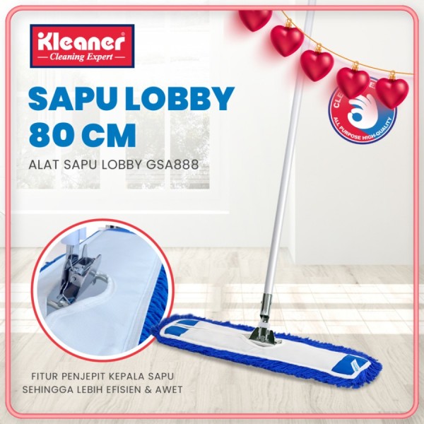 Kleaner Alat Sapu Pel Lobby Duster Mop 80 cm