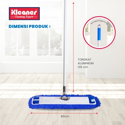 Kleaner Alat Sapu Pel Lobby Duster Mop 80 cm