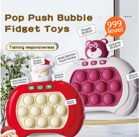 Pop It Elektronik Quick Push Bubble Game Fidget Toys Mainan Pop It Elektronik Murah
