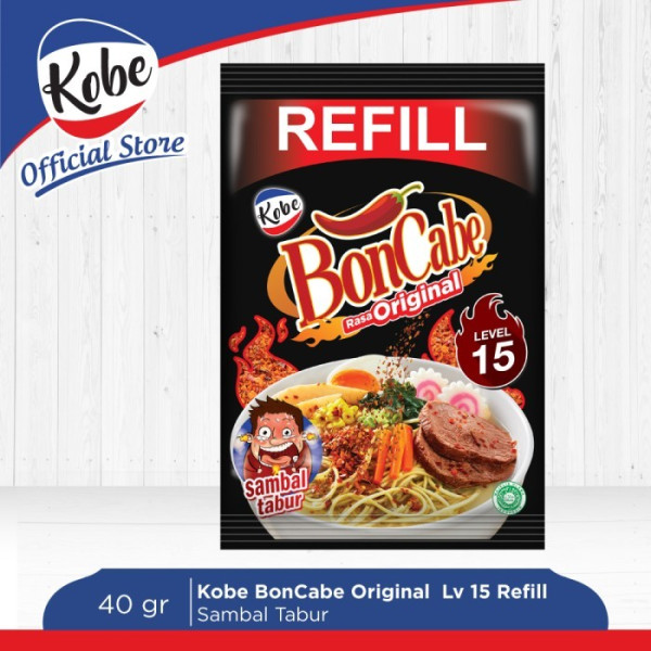REFILL BonCabe Original 40 gr Level 15 Sambal Tabur