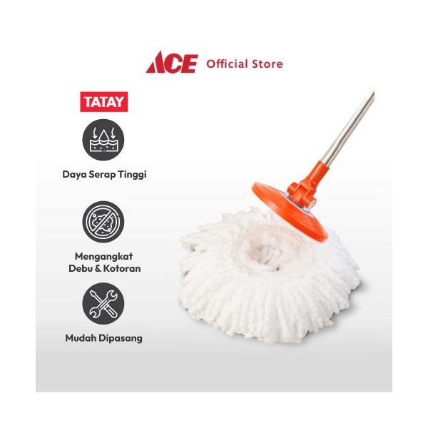 ACE - Tatay Refill Kain Pel Putar - Putih