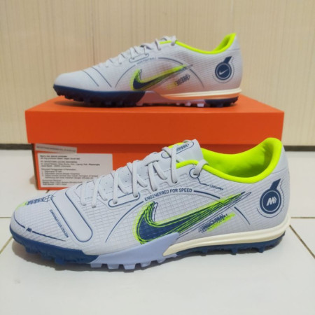 SEPATU FUTSAL NIKE MERCURIAL VPR 14 ACADEMY TURF FOOTBALL GREY VOLT