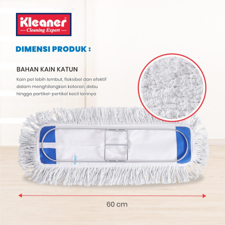 Kleaner Refill Kain Alat Pel Lobby Duster 60 cm