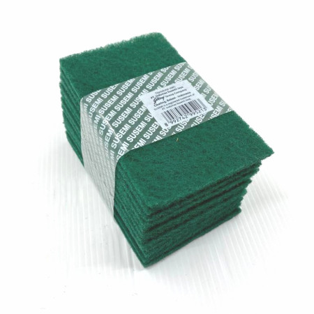 Sabut Sikat Hijau Cuci Piring Panci SUSEMI Busa / Sponge isi 12 pcs