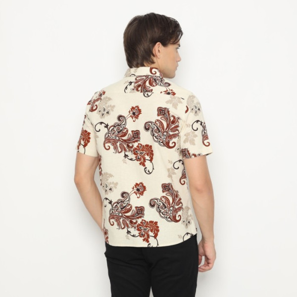 RICARDO Kemeja Batik Pria Lengan Pendek