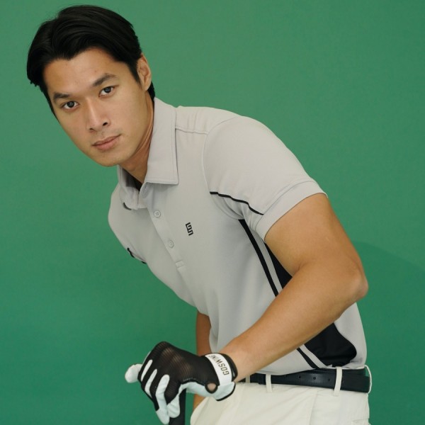 Baju Golf Goswing Pria Dominant Grey B