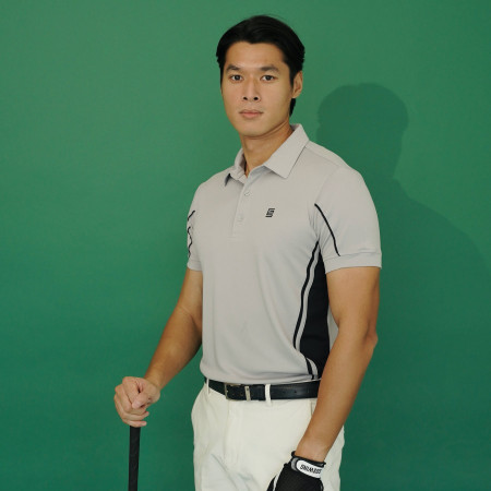 Baju Golf Goswing Pria Dominant Grey B