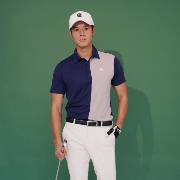Baju Golf Goswing Pria Dominant Navy