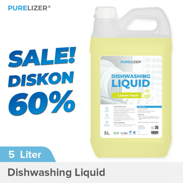 Sabun Cuci Piring 5 Liter PURELIZER® Dishwashing Liquid Pencuci Piring