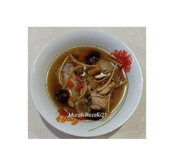 Sup Ayam Ginseng / Ginseng Chicken Soup - Herbal Stamina & Daya Ingat