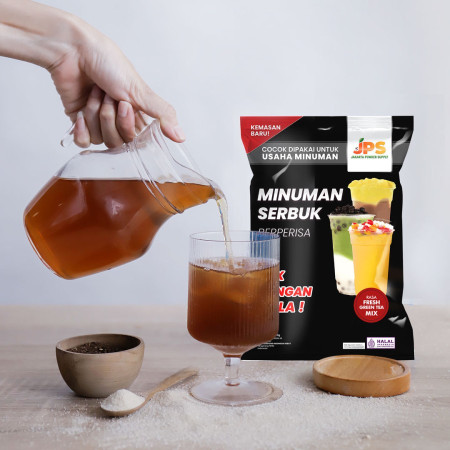 Powder Drink JPS Bubuk Minuman Rasa FRESH GREEN TEA MIX 1Kg