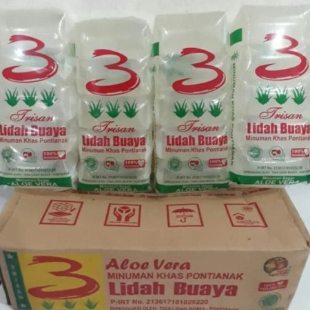 MINUMAN ALOE VERA LIDAH BUAYA KHAS PONTIANAK FRESH - satu dus