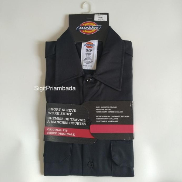 Dickies 1574 Short Sleeve Work Shirt Original - Hitam