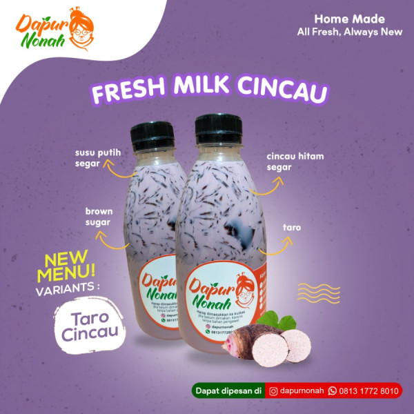 Minuman cincau hitam segar rasa TARO cincau 300ml