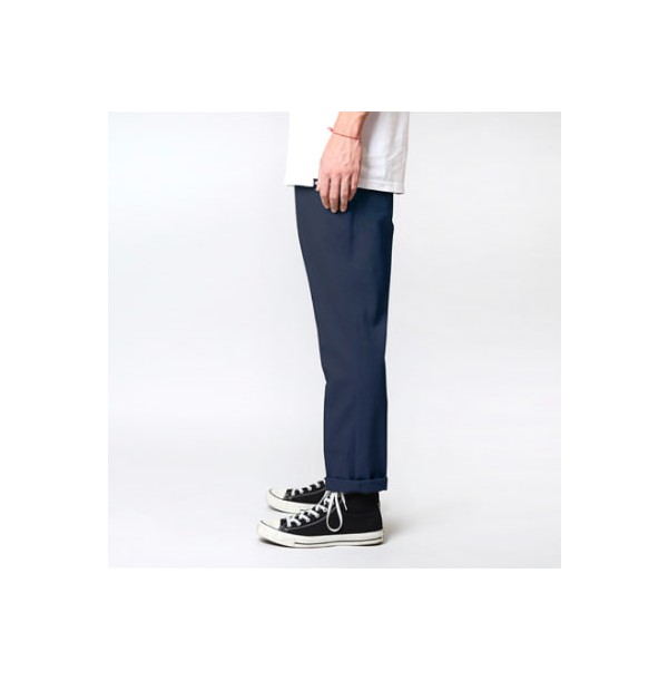 DICKIES-WE872 Slim Straight Tapered Fit Pant-Dark Navy