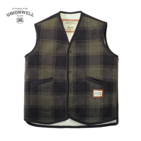 Unionwell Vest Logan Sherpa Green