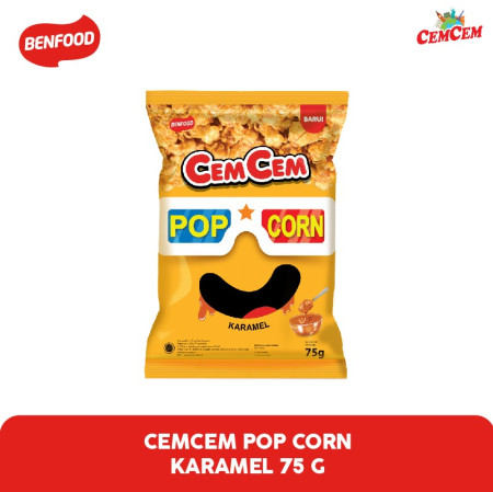 Snack Camilan CEMCEM POPCORN KARAMEL 75 GR