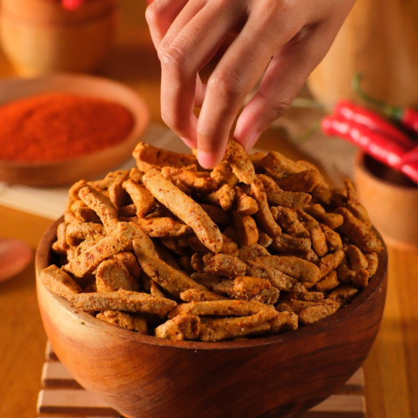 Gelichips Basreng Camilan Pedas daun Jeruk Combo 4Pcs