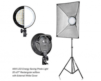 Softbox Reflektor Photography Studio Lighting Kit KS62 Lensa Kecil