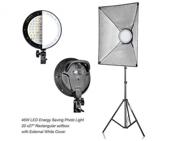 Softbox Reflektor Photography Studio Lighting Kit KS62 Lensa Kecil