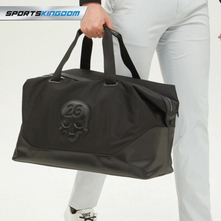 Tas Golf Boston Duffle Bag Leather Canvas Very Best Price