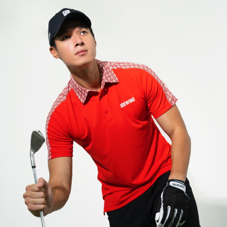 Baju Golf Goswing Pria Reborn GS Red