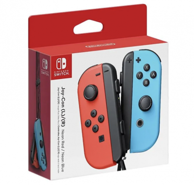 Nintendo Joy Con Switch - Neon Red and Blue