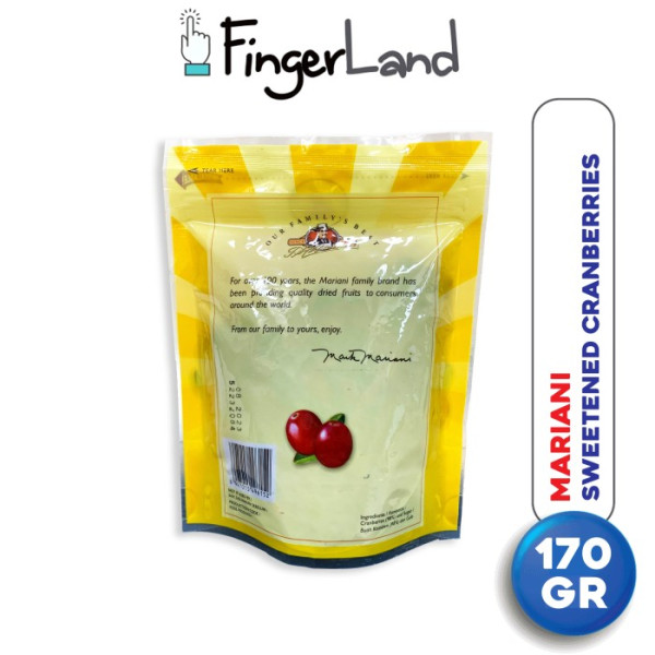 MARIANI Sweetened Cranberry 170 gram Buah Kranberi Kering