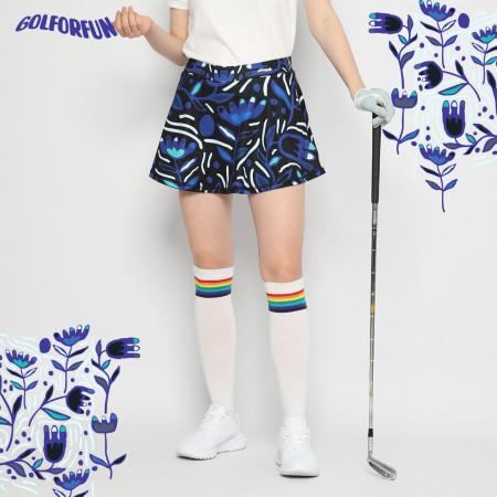 PICASSO FLOWER GOLF SKORT FOR WOMEN GFFS004
