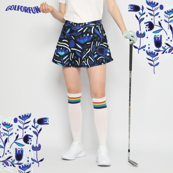 PICASSO FLOWER GOLF SKORT FOR WOMEN GFFS004