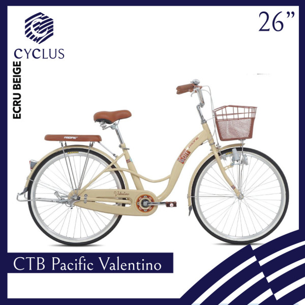 Sepeda Mini CTB Pacific Valentino 26 inch Keranjang Wanita
